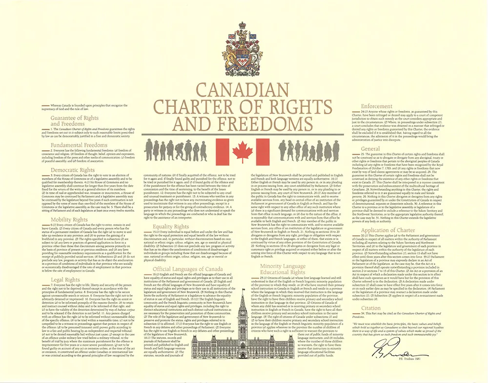 Canadian Charter of Rights and Freedoms