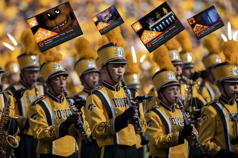hawkeye marching band living tombstone