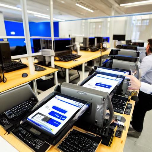 Image depicting a computer centre Image depicting a computer centre