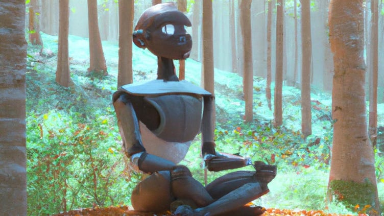 DALL•E 2: AI Meditation Teacher