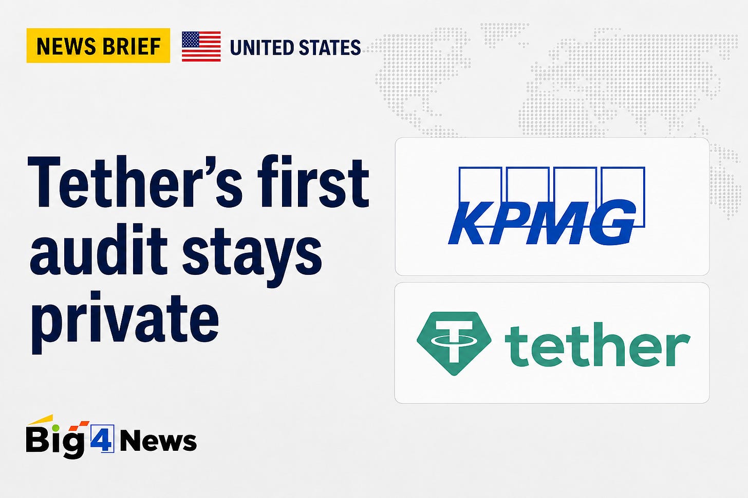 KPMG has issued an unqualified opinion on Tether’s 2025 financial statements, ending a years-long wait for a full audit. But neither the statements nor KPMG’s audit report has been released publicly