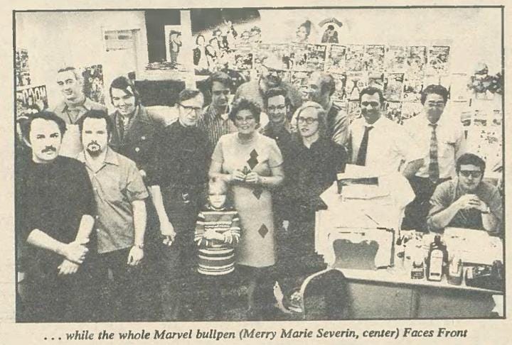 Script of Gerry Conway Picture 1970's Staff
