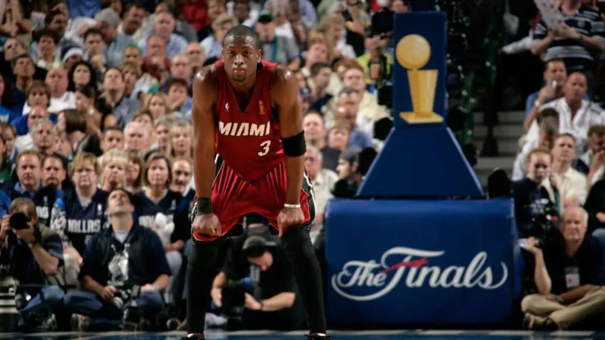 Finals MVP Dwayne Wade during the 2006 NBA Finals.
