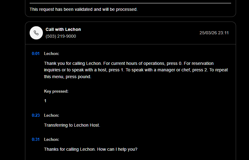 Call for Me in Genspark - sample task Call for Me in Genspark - sample task