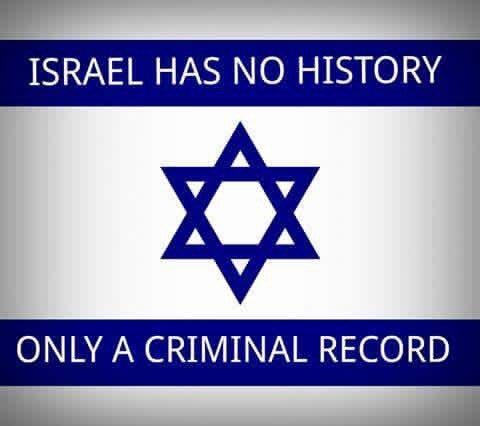 Robert Martin 🇵🇸 on X: "#Israel has no history, just a criminal record!  Thoughts? https://t.co/StZUZ3eT7R" / X