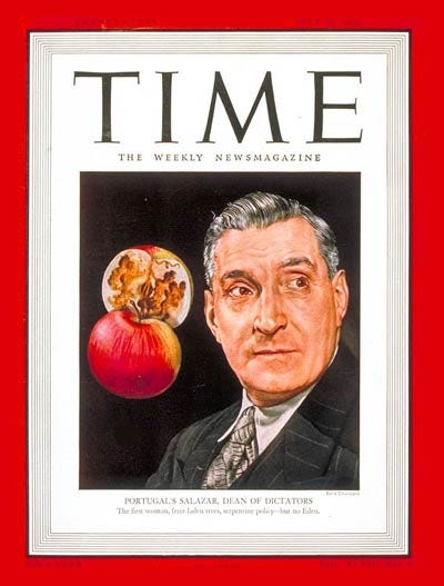 TIME Magazine Cover: Antonio Salazar -- July 22, 1946 TIME Magazine Cover: Antonio Salazar -- July 22, 1946
