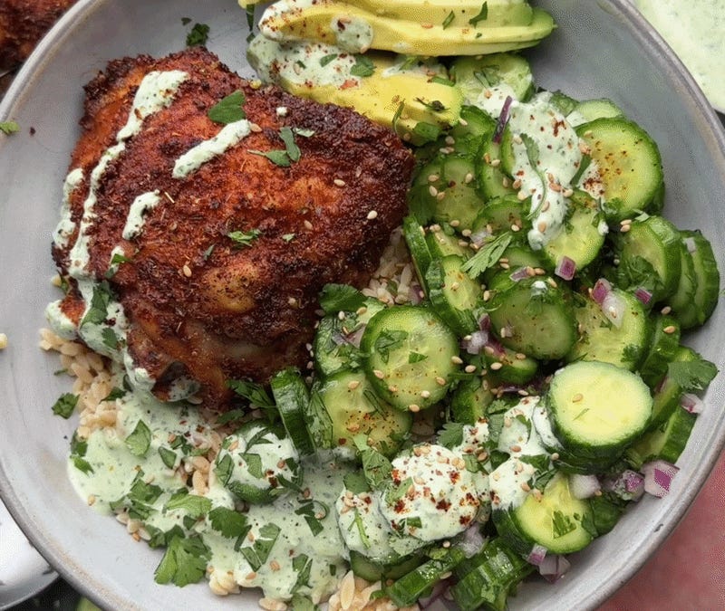 Healthy Chicken and Rice Powerbowl - by Arash Hashemi