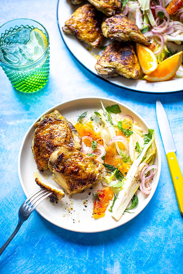 BBQ Crispy Lemon & Thyme Chicken | DonalSkehan.com BBQ Crispy Lemon & Thyme Chicken | DonalSkehan.com