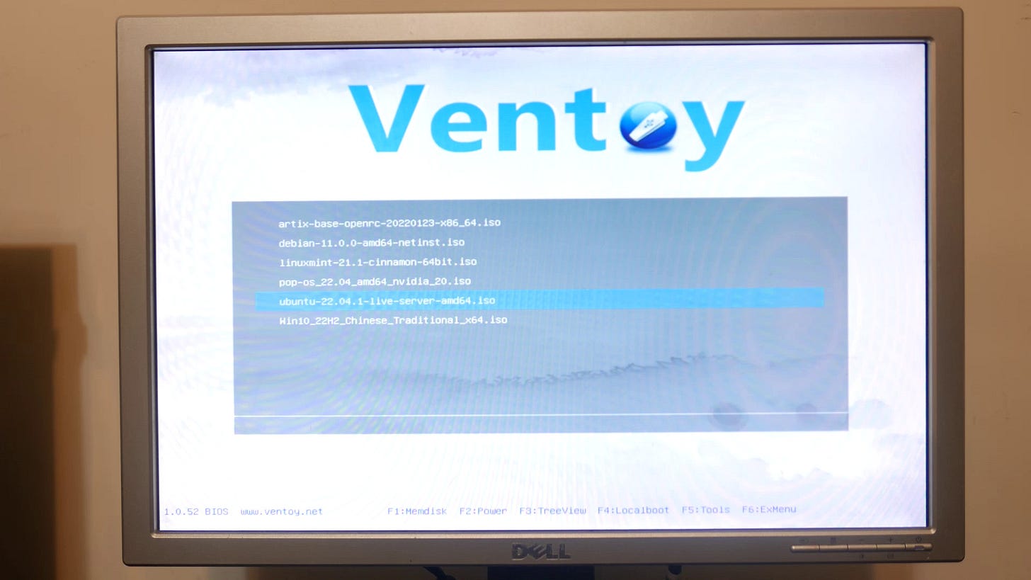 ventoy menu