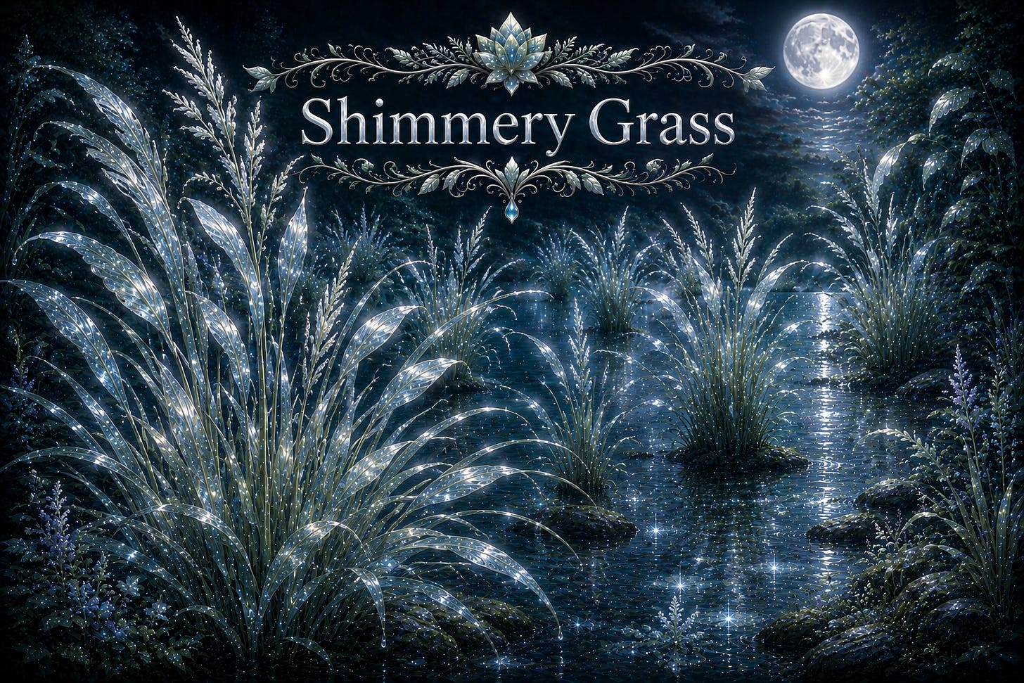 Shimmery Grass Header