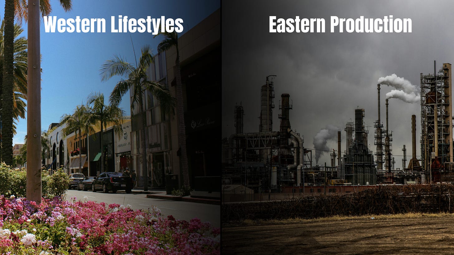 Western Lifestyles Fuelled by Eastern Production Western Lifestyles Fuelled by Eastern Production