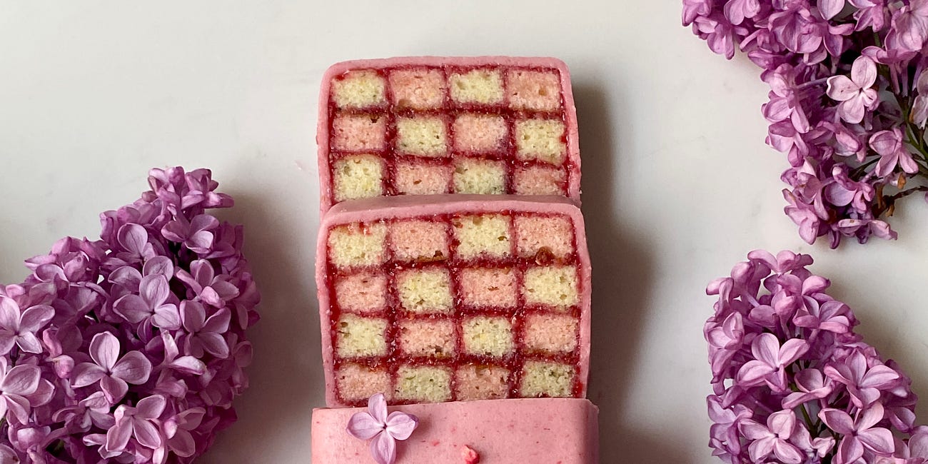 Raspberry Battenberg 