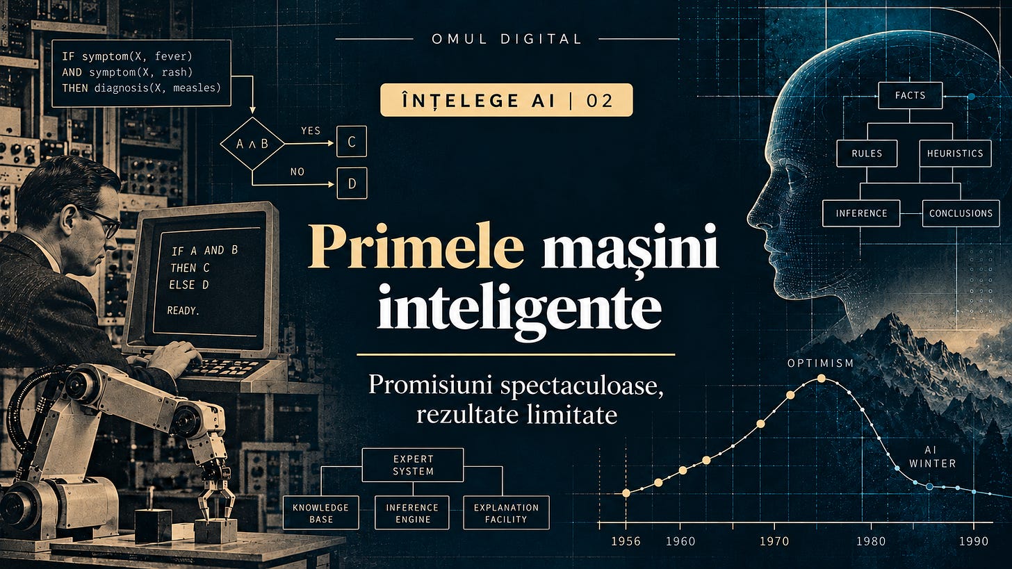 Primele mașini inteligente: promisiuni spectaculoase, rezultate limitate