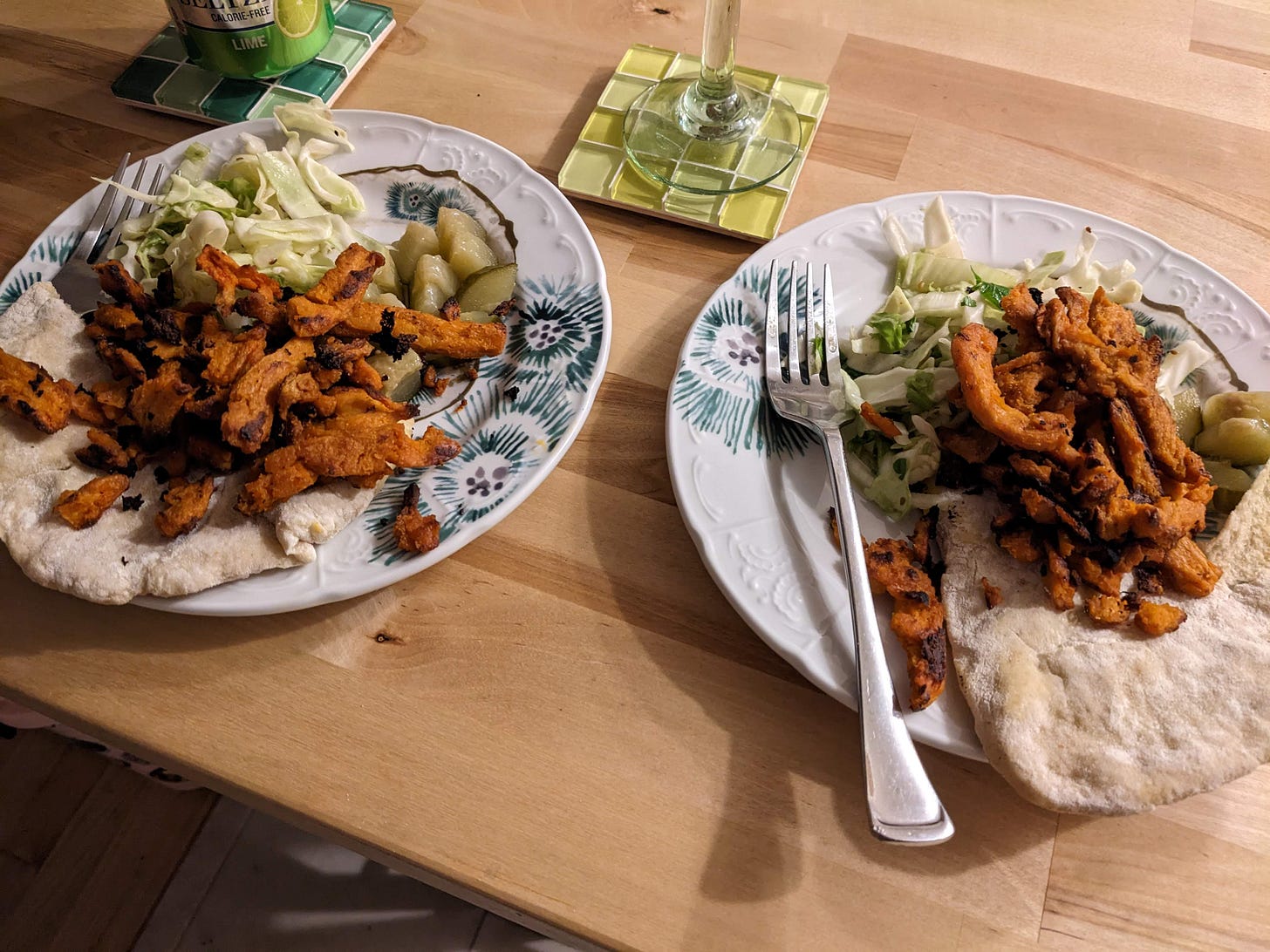 buffalo soycurl tacos