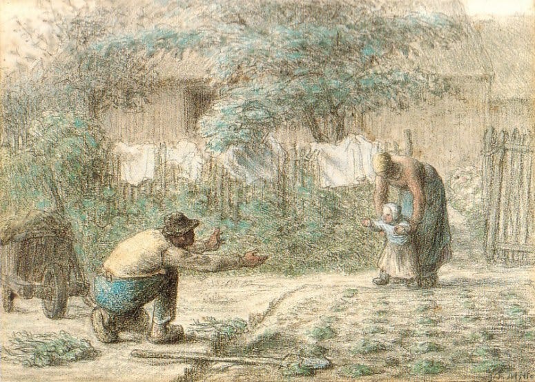 https://upload.wikimedia.org/wikipedia/commons/9/9b/First_Steps_%28Millet%29.jpg https://upload.wikimedia.org/wikipedia/commons/9/9b/First_Steps_%28Millet%29.jpg