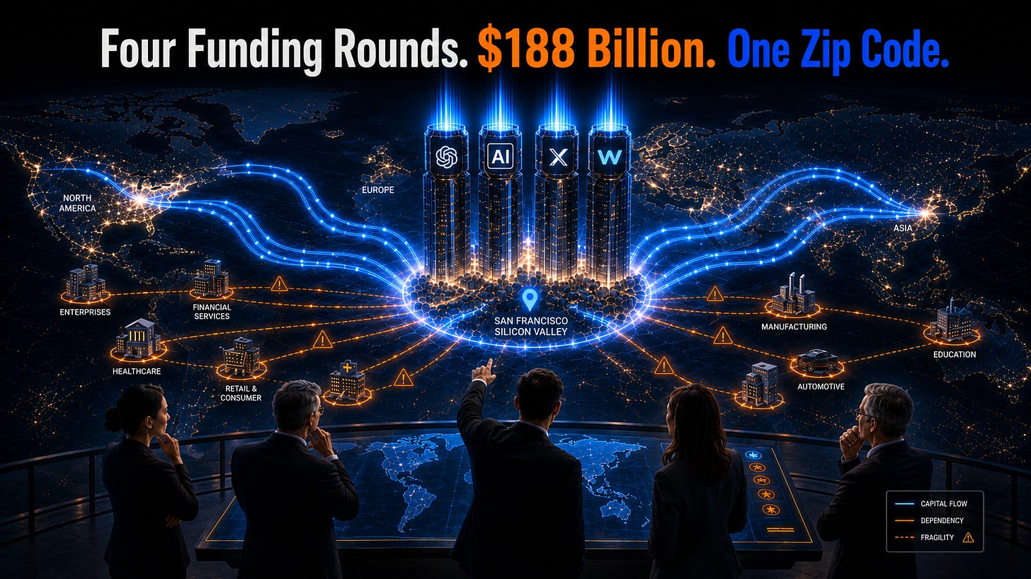 Four Funding Rounds. $188 Billion. One Zip Code.