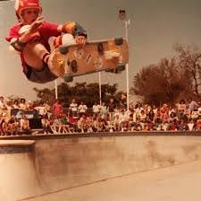 Tony Hawk - Thanks @aaron_kahan for this photo from Rusty Harris Pro-Am  Series at Upland Combi, 5/29/82. Practically the entire skate scene of that  era is in the background. I got my