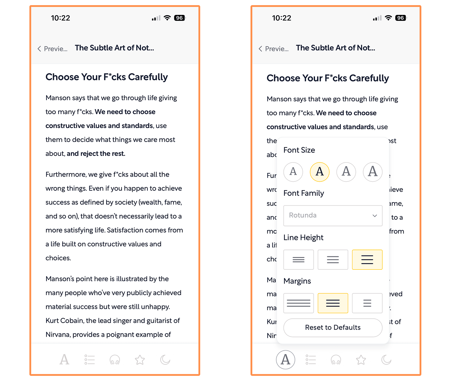 Shortform - light mode