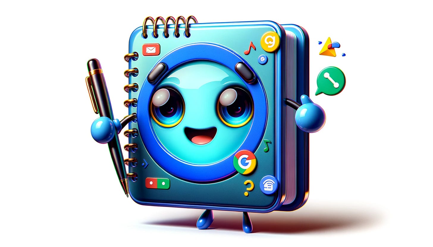 Google Notebook Animation Getting familiar with Google NotebookLM - by Tom Parish