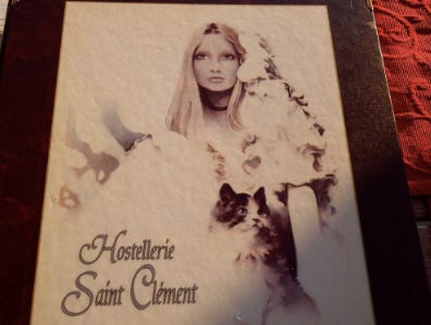 Saint clement menu cover