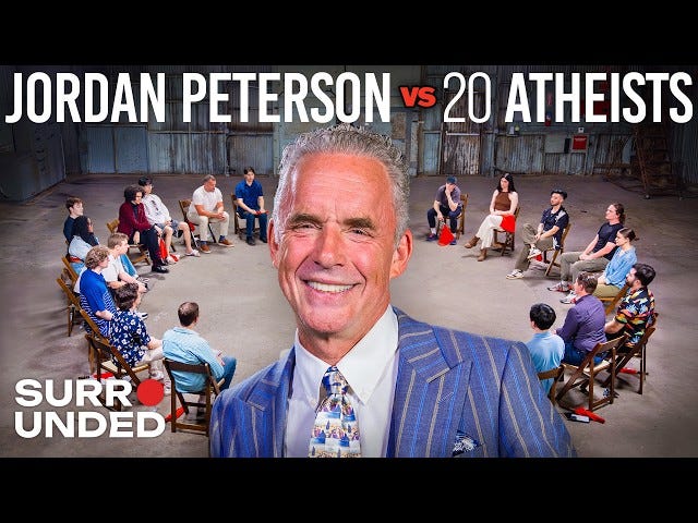 Jordan Peterson vs 20 Atheists | Surrounded - YouTube