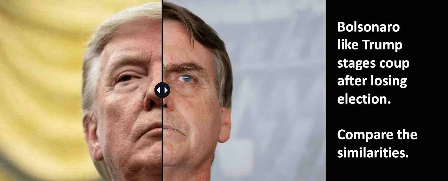 Bolsonaro stages coup after losing election like Trump: Compare the ten similarities