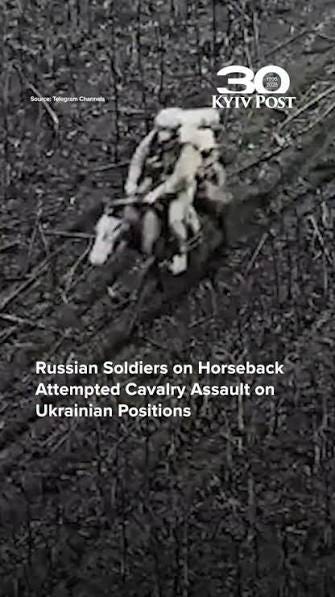 Russian troops were filmed attempting a desperate cavalry-style assault on  Ukrainian positions — on horseback., Short of vehicles and equipment, the  soldiers resorted to quixotic, near-suicidal ...