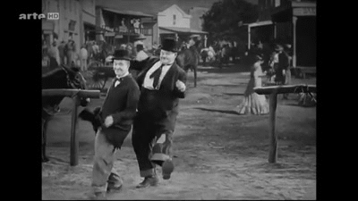 Laurel & Hardy dancing on Make a GIF
