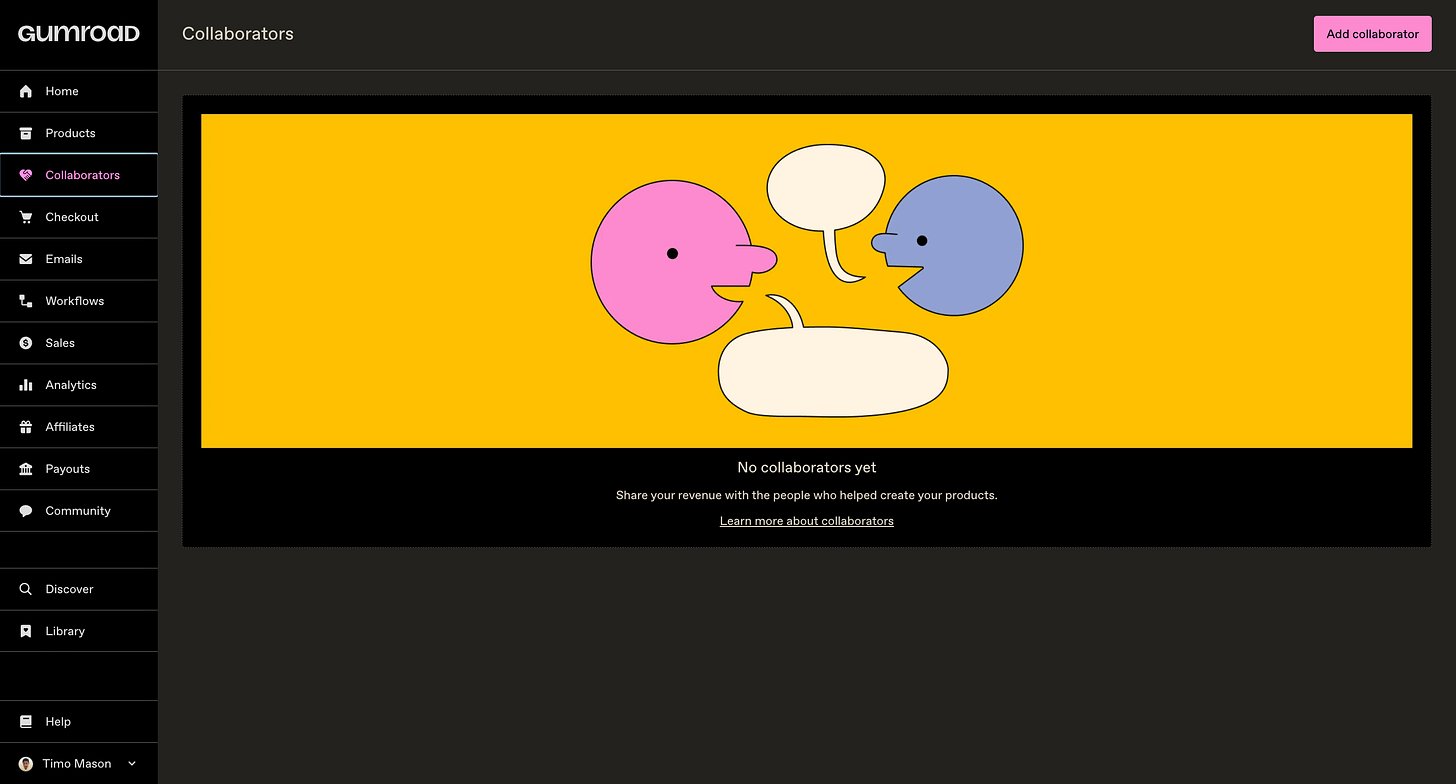 gumroad collaborators gumroad collaborators