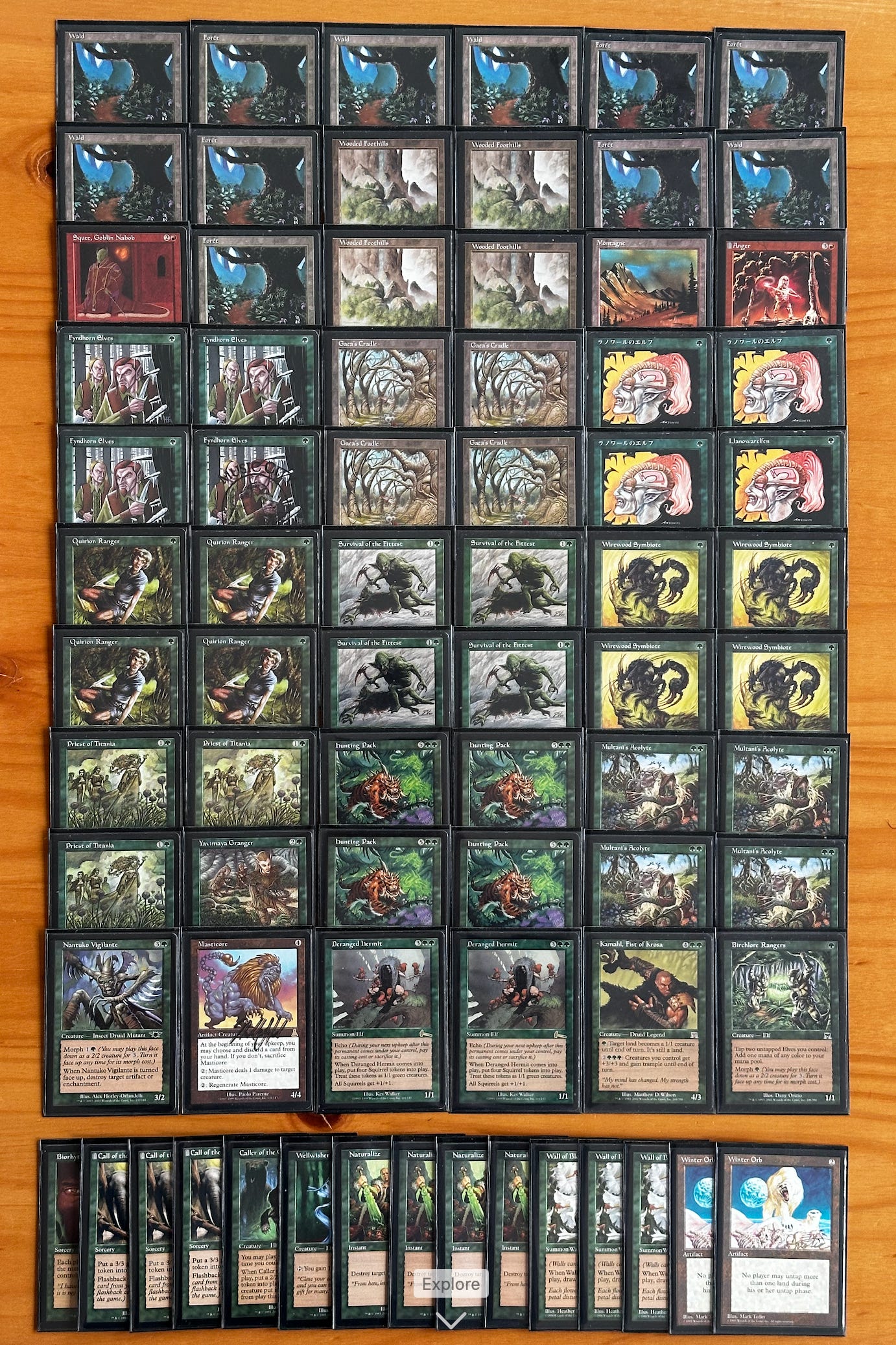mtg cards like stasis - Foreign Black Bordered Old glitches in mage  MTG Stasis Cell decks