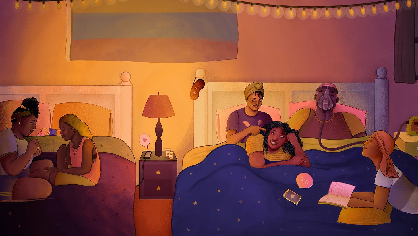 Group sleepover