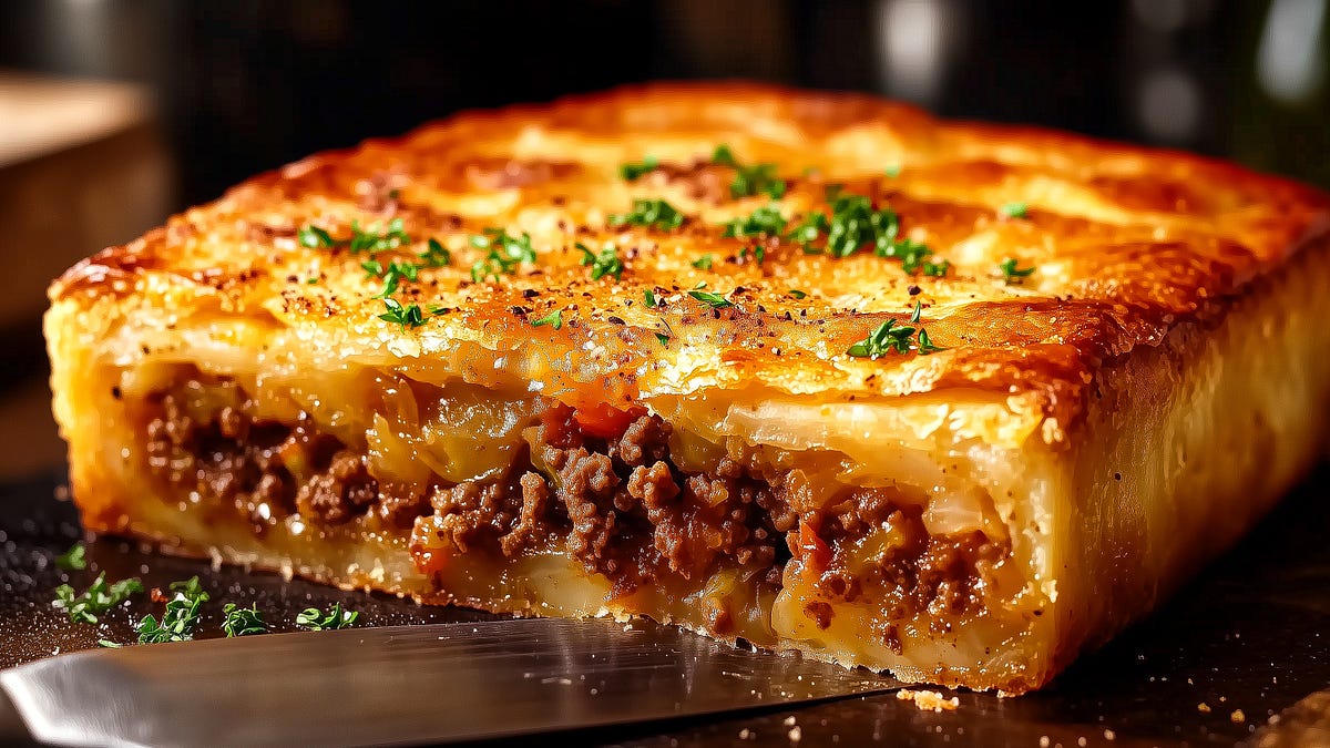 The Most Delicious and Easy Meat and Cabbage Pie Recipe