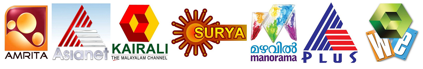 Malayalam Television Channels List - SD And HD With FTA Status