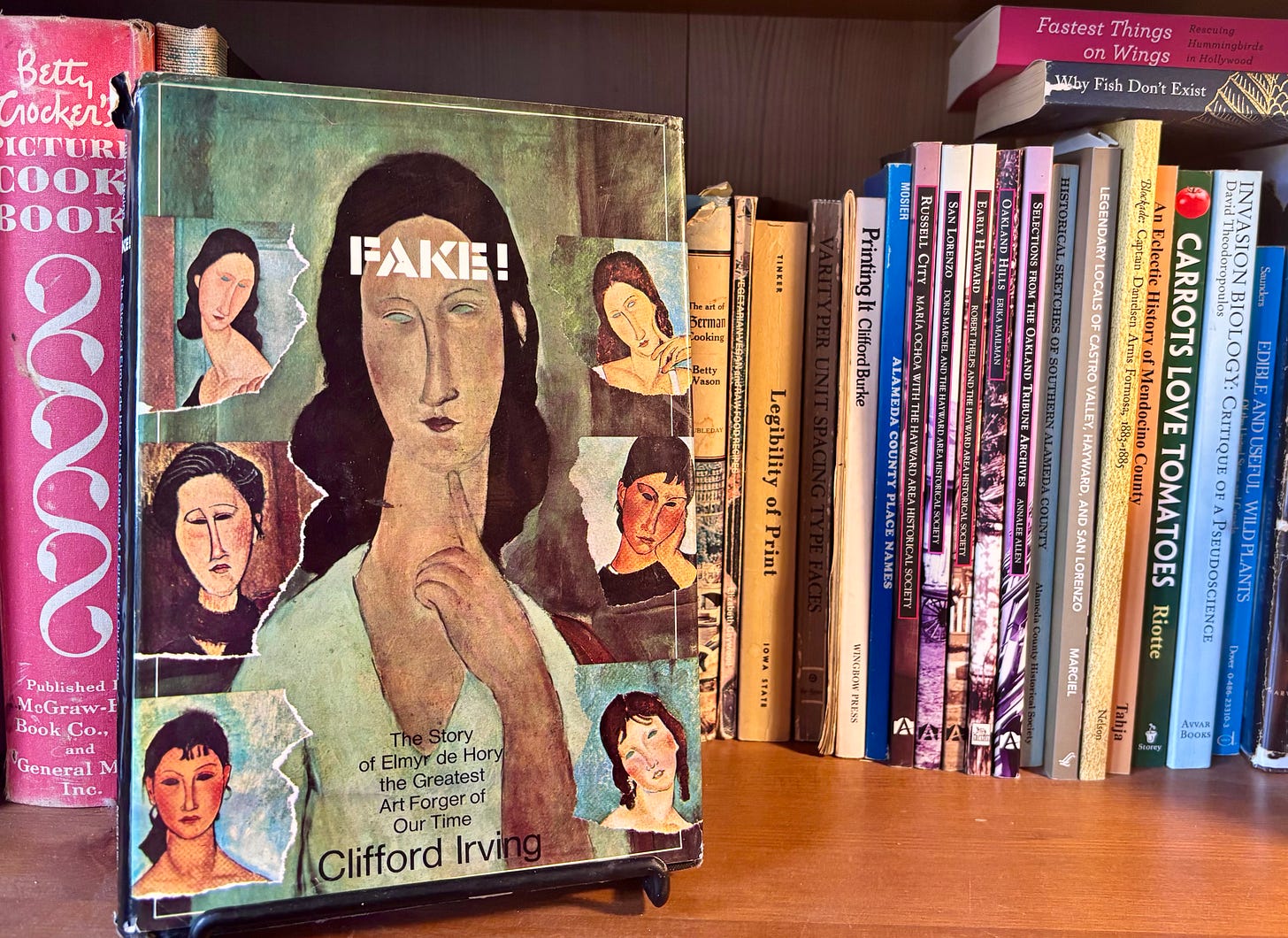The definitive book on Elmyr de Hory, the infamous art forger who also was the subject of the classic Orson Welles film, “F for Fake.” (Image source: Oakland Report)