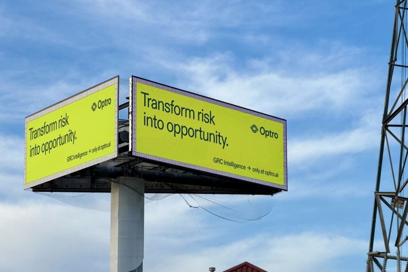 Optro billboard at RSA Conference 2026 in San Francisco. Optro billboard at RSA Conference 2026 in San Francisco.