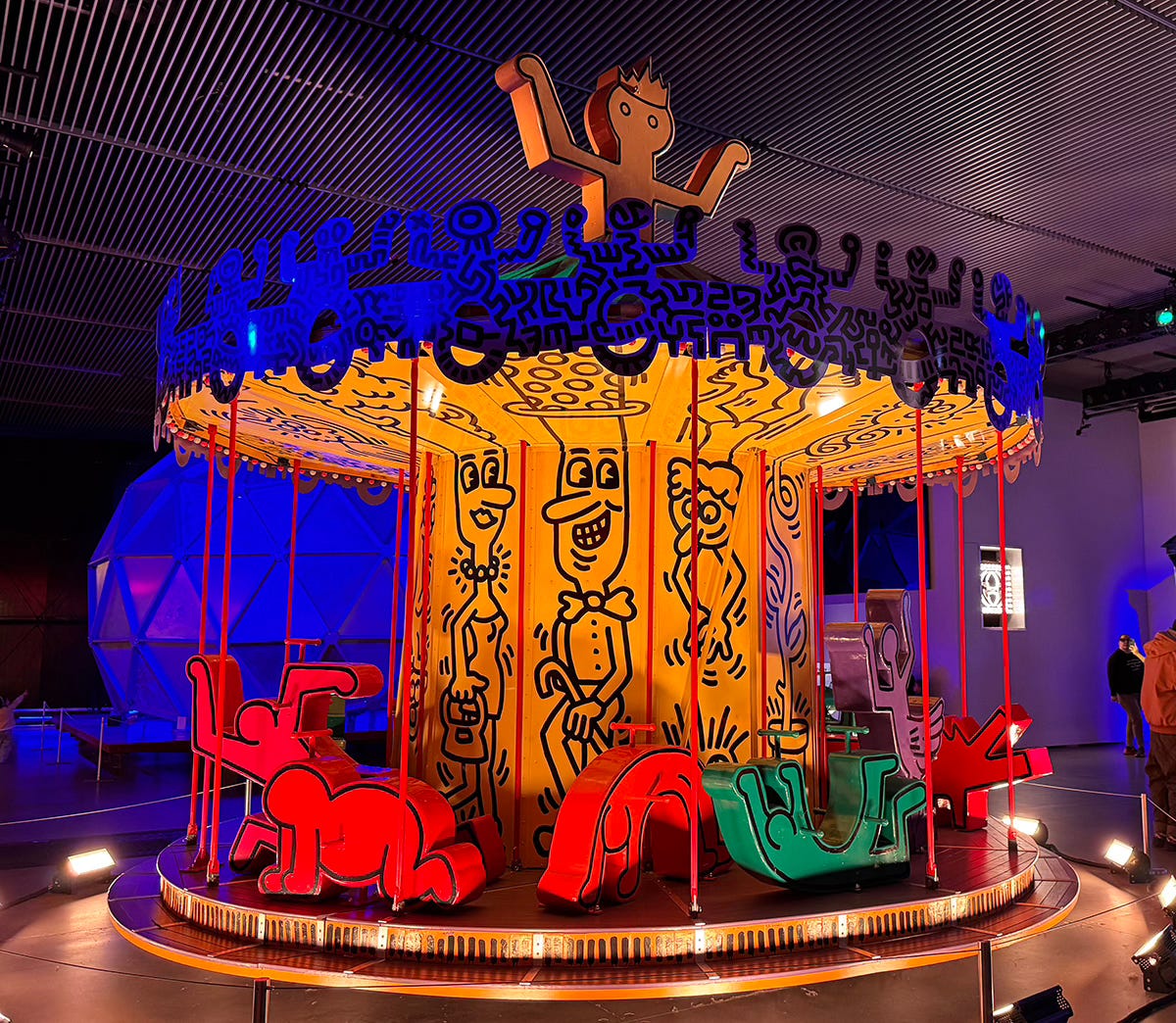 Keith Haring carousel at Luna Luna