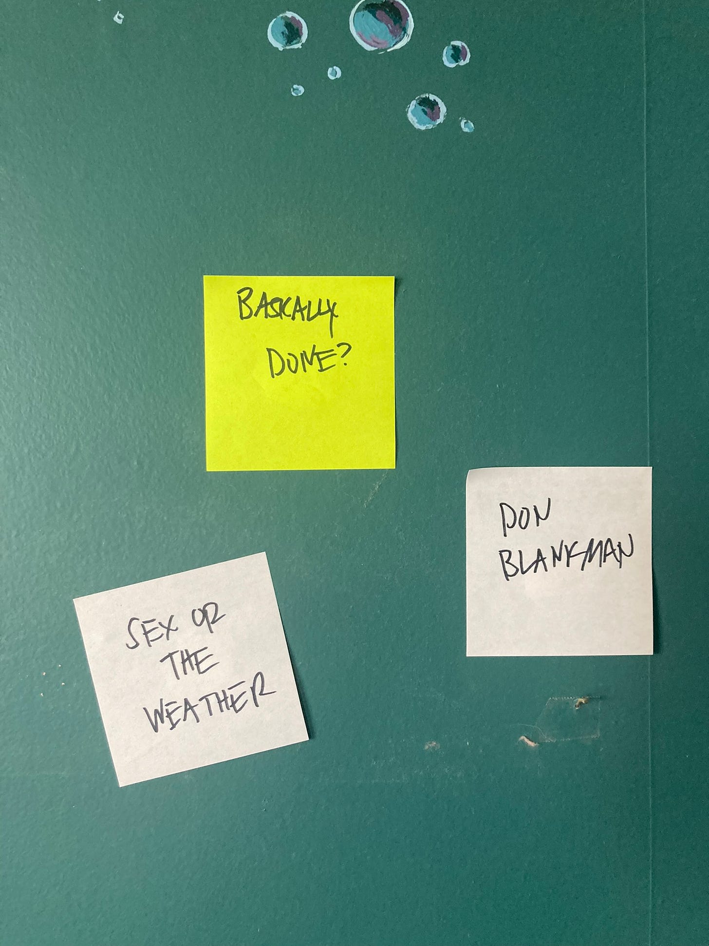 Only two story titles under basically done?