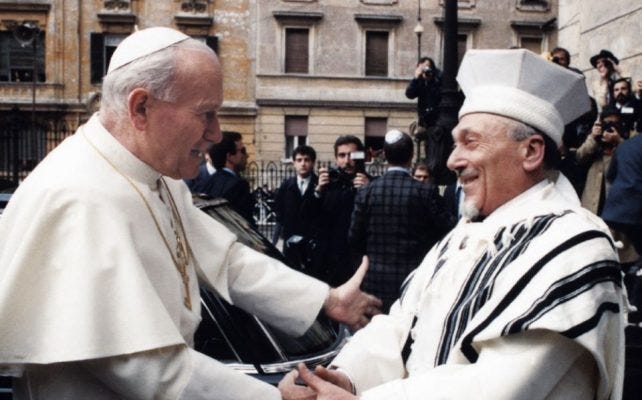 Pope John Paul II and his Protection of the Jews - Jewish Rome Tours by Marco Misano (RomanJews) Pope John Paul II and his Protection of the Jews - Jewish Rome Tours by Marco Misano (RomanJews)