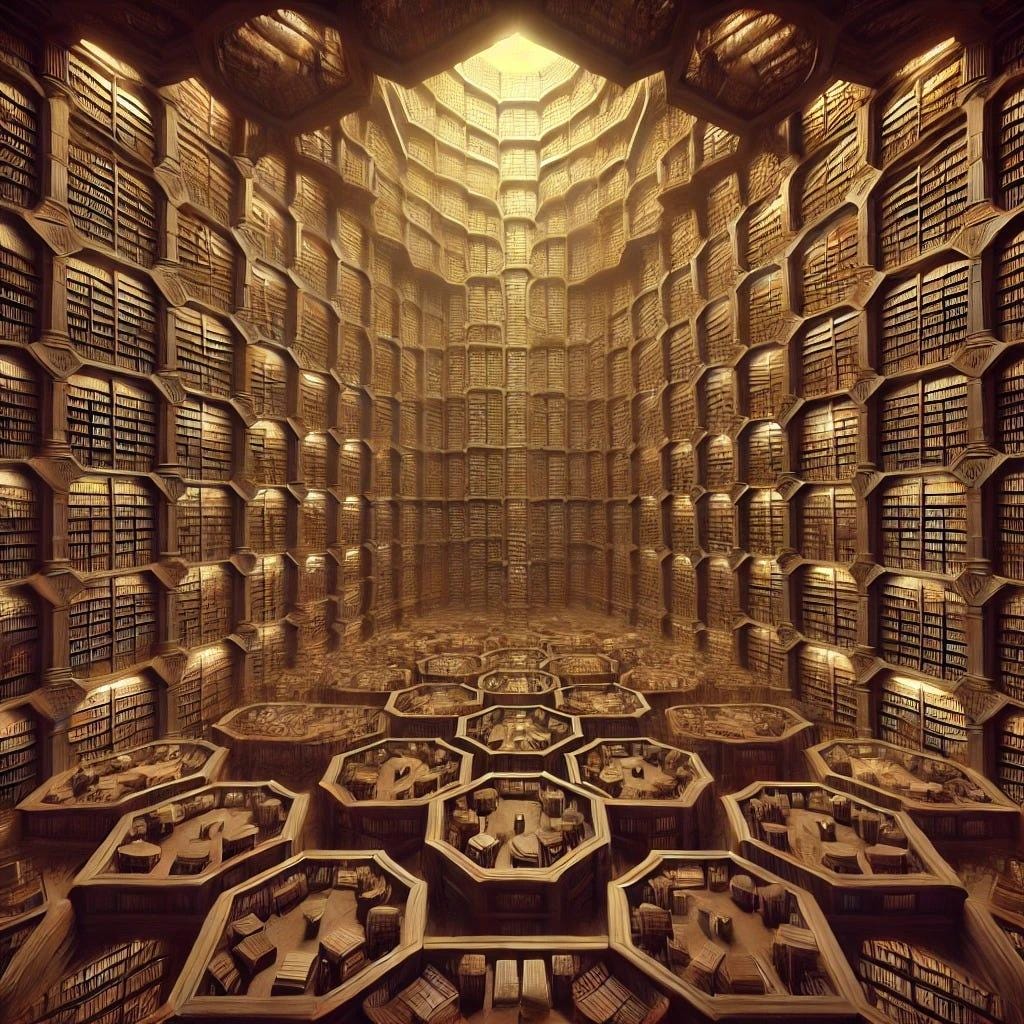 Large Language Models & The Library of Babel | by Victor Morgante | Medium Large Language Models & The Library of Babel | by Victor Morgante | Medium