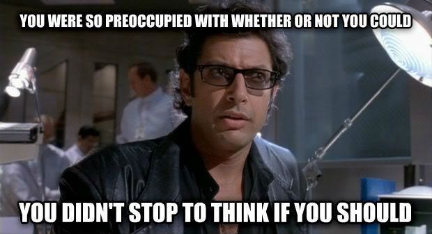 In 1993, Ian Malcom's quote heavily foreshadows the studios decision to make  Jurassic Park sequels. : r/shittymoviedetails