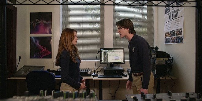 WAlker Augie fights with STella at school with intercom on 1.15. WAlker Augie fights with STella at school with intercom on 1.15.