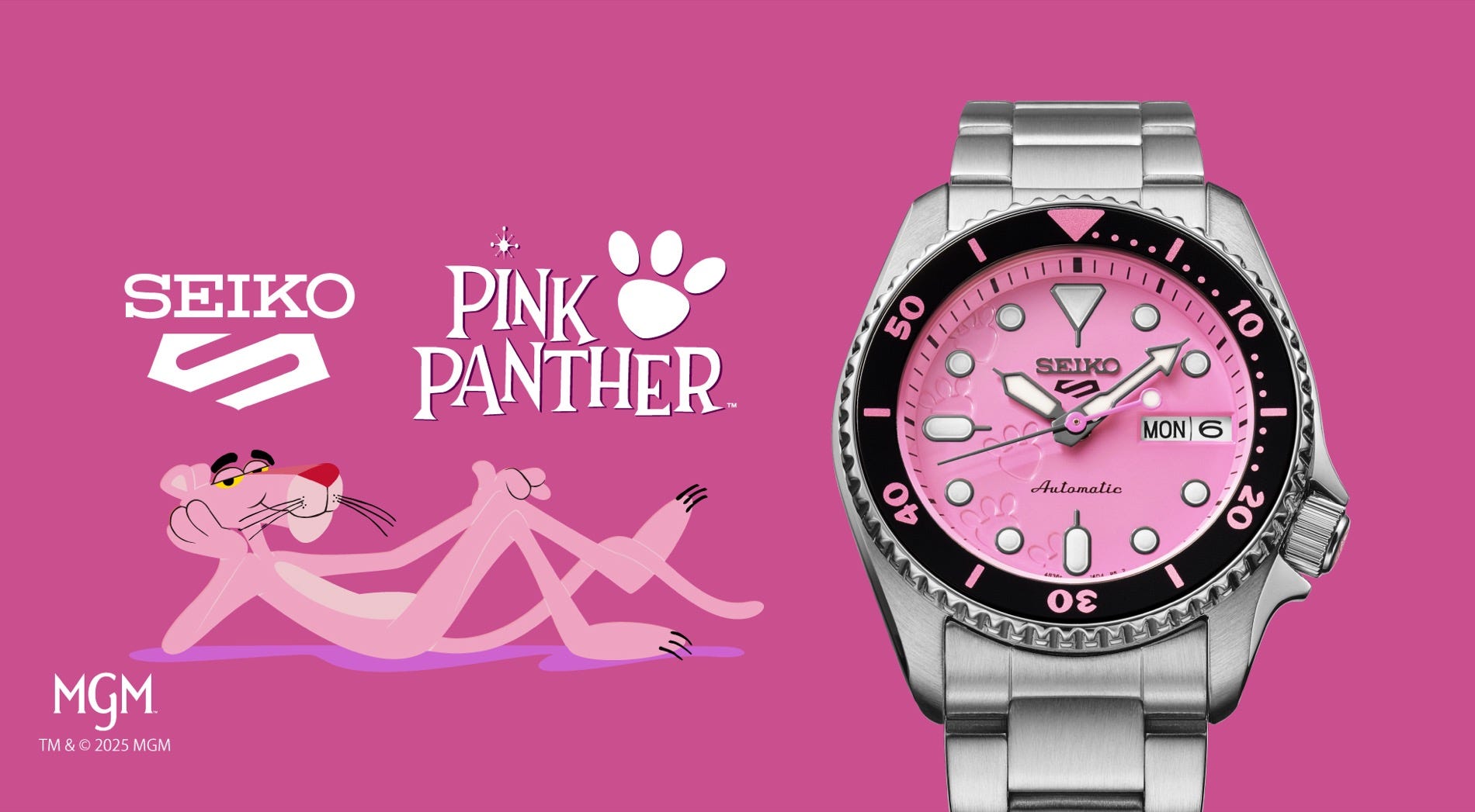Seiko 5 Sports Pink Panther - by Patrick Kansa