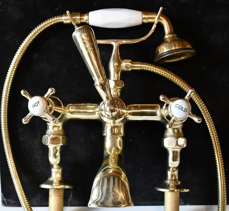 Polished Brass Bath Shower Mixer Tap Polished Brass Bath Shower Mixer Tap