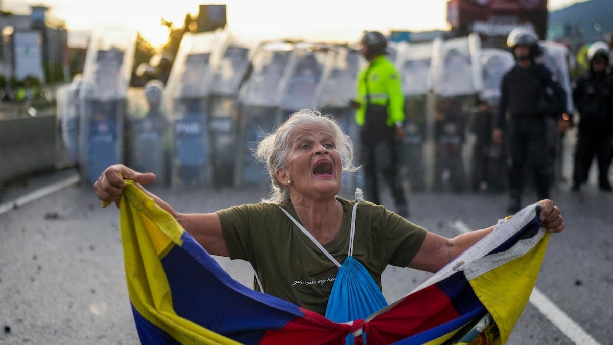 Protesters take to the streets in Venezuela over contested presidential  election - OPB