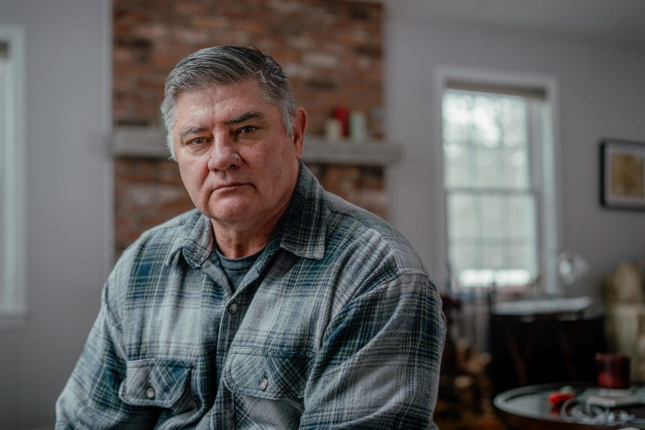 Ted Johnson sits for a portrait at his home in Bedford, New Hampshire. Ted Johnson sits for a portrait at his home in Bedford, New Hampshire.