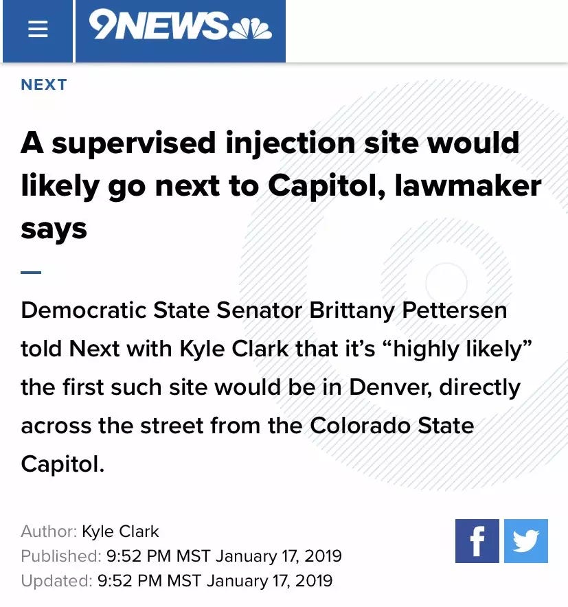 democrats even proposed drug dens near the state capitol.