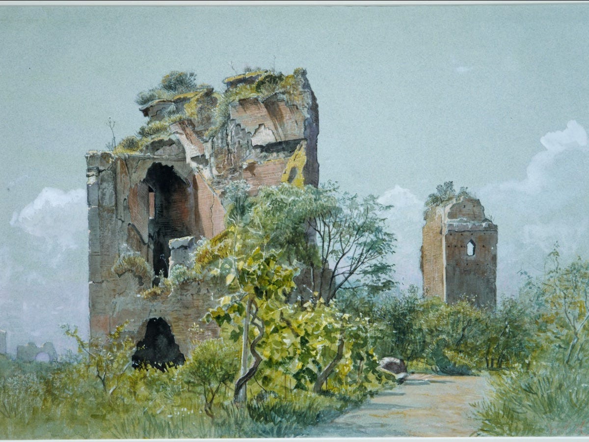 Baths of Trajan, by William Stanley Haseltine, c. 1882. Metropolitan Museum of Art.