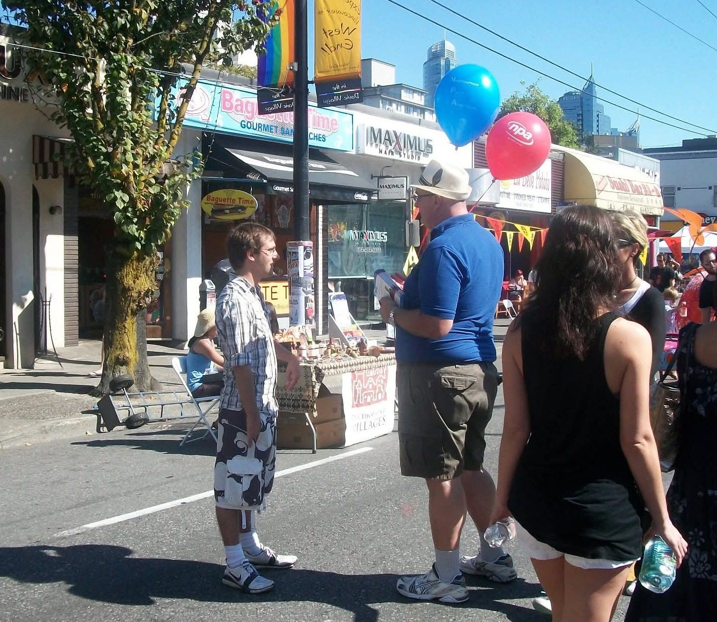 Me talking to someone with NPA balloons