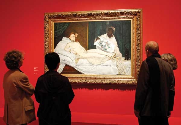 Is she naked or nude in that painting?