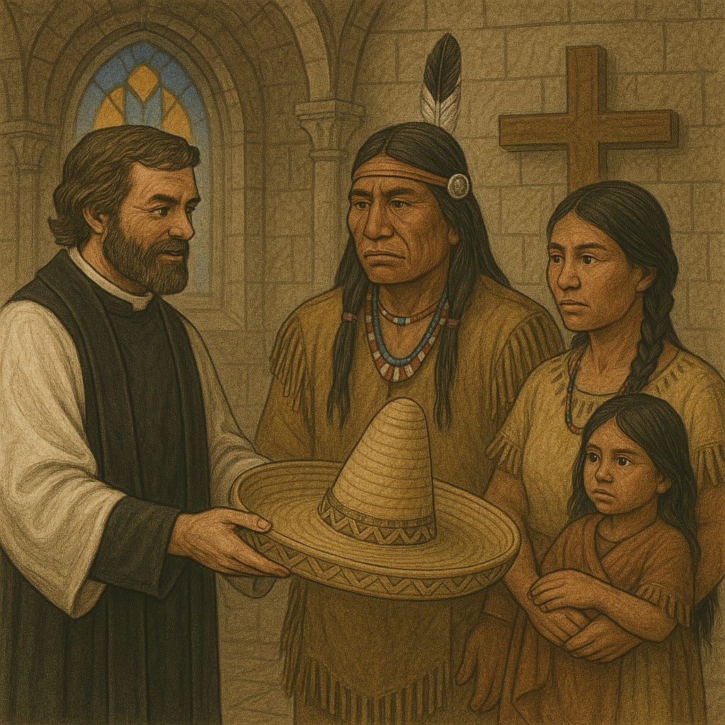 A person holding a hat with a person and a child

AI-generated content may be incorrect.